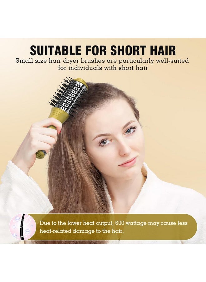 DAN Technology - Travel Size Blow Dryer Brush & Mini Curling Wand Set 125V Hot Air Brush With 3 Temperature Settings Travel 1 Inch Curling Iron Set For Drying Styling Curling And Volumizing - Image 1