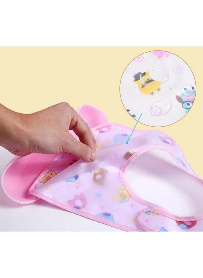 BabyGo - Silicone Baby Detachable Waterproof Apron Bibs (Set Of 2) Random Color - Image 1