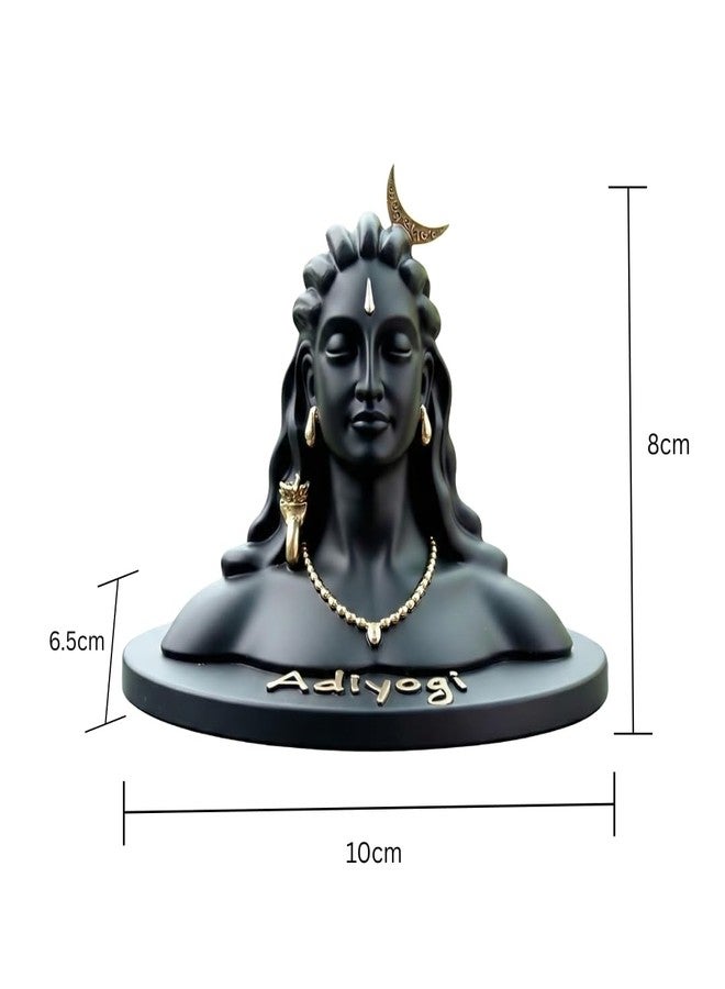 VAMA Siddh Adiyogi Statue for Car Dashboard - 5 Inch, Resin Lord Shiva Idol for Car Dashboard | Shiv Murti | Mahadev Murti | Lord Shiva Idols for Home, Mandir and Office Desk - Image 3