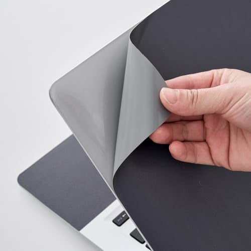 AORTDES Laptop Skin Sticker Decal 15-15.6 Inches, Universal Reusable Vinyl Sticker for 12.1 13 13.3 14 15.4 Inches Netbook/Notebook PC, Waterproof & Scratch-Resistant (Dark Gray) - Image 3