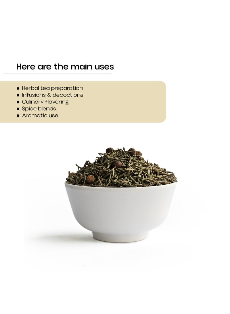 OGOC Juniper Leaves Moroccan Maghribi Dried Aromatic Herbal Leaves Traditional Flavoring Leaves Pantry Essential For Cooking Seasoning Tea And Infusions - Image 3