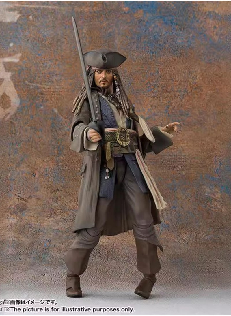 General - Pirates of the Caribbean 5 Johnny, Depp SHF Captain Jack, Dead No Tales, movable, boxed figure for fans and friends (15cm) - Image 1