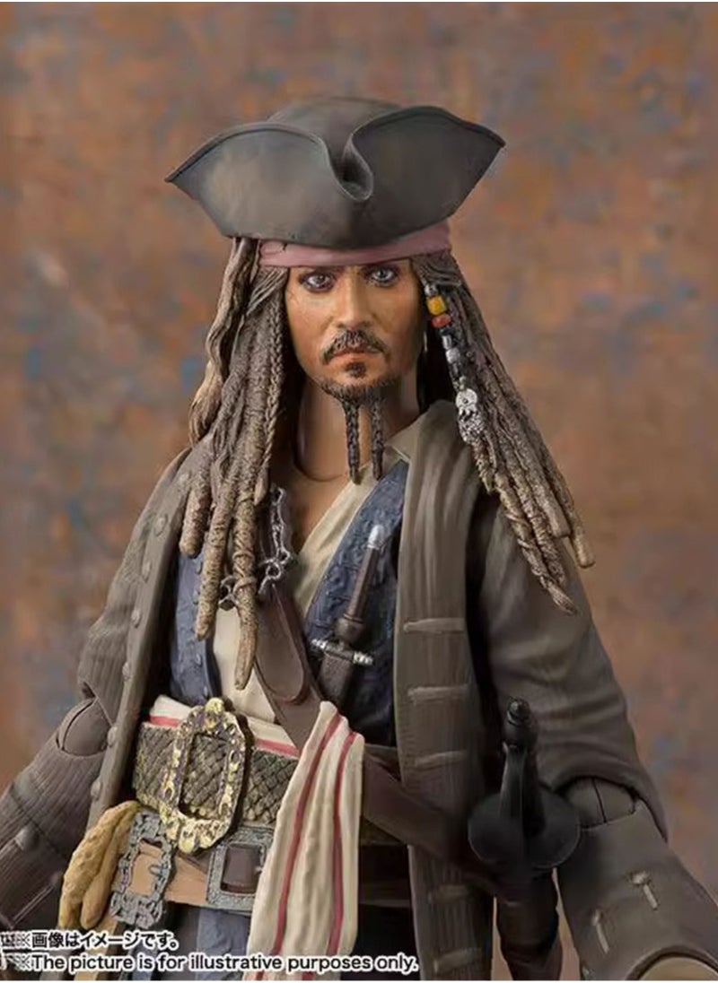 General - Pirates of the Caribbean 5 Johnny, Depp SHF Captain Jack, Dead No Tales, movable, boxed figure for fans and friends (15cm) - Image 1