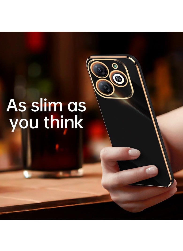 Infinix Smart 8 4G / TECNO Spark Go 2024 4G / TECNO Spark 20 / Tecno Spark 20C 4G Mobile Phone Case Cover, Luxury Plating Soft Back Cover, Raised Full Camera Protection