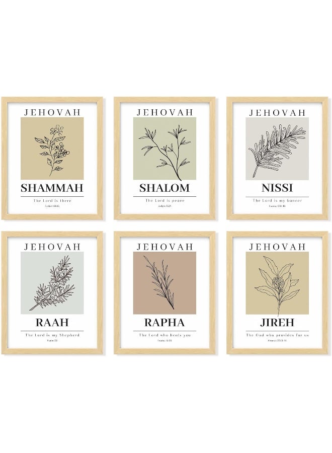 97 Decor Hebrew Names of God Poster - Minimalist Christian Wall Art Decor, Scripture Art Prints, Bible Verse Posters - Image 1