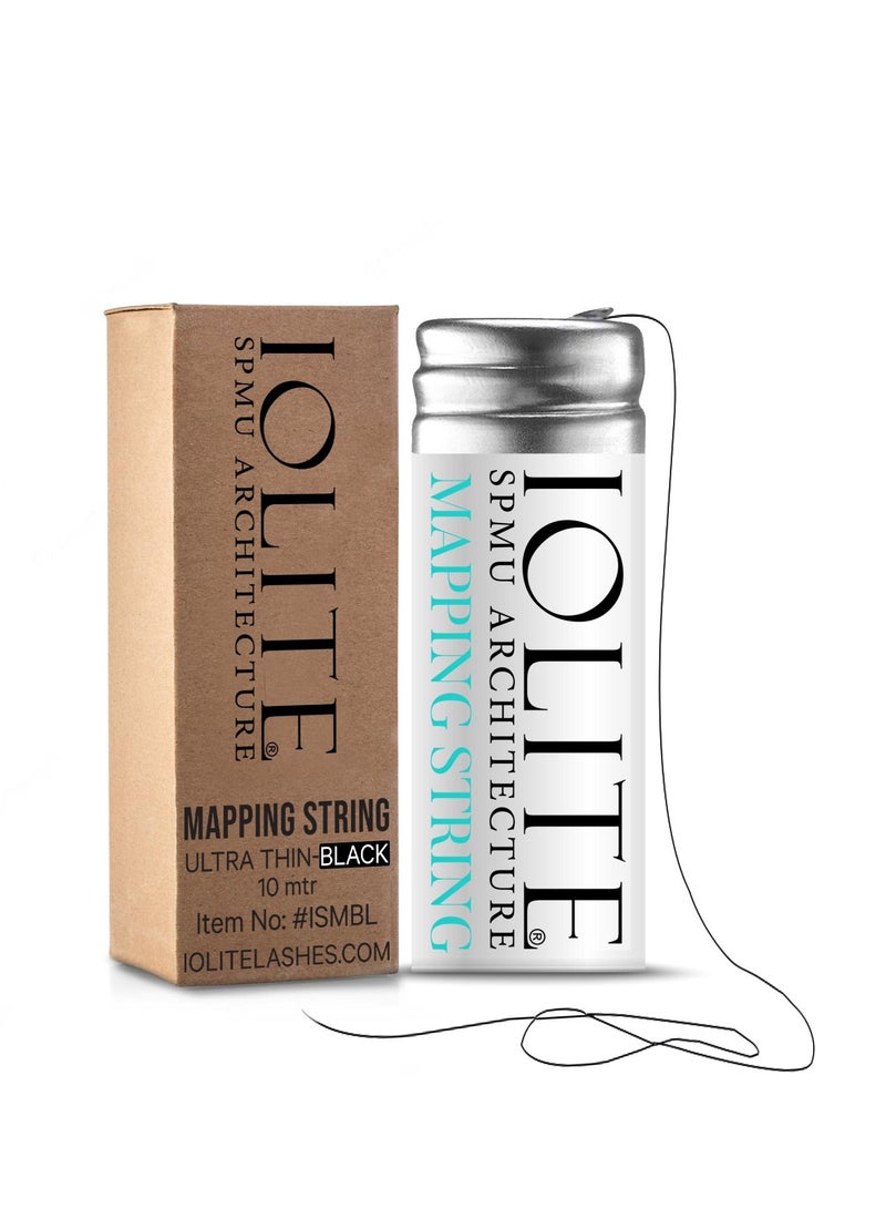IOLITE Microblading Eyebrow mapping string ultra thin black bottled 10m ISMBL - Image 1