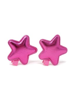 HONBAY Onbay 12Pcs Shiny Pu Leather Star Hair Clips Adorable Hairpins Hair Accessories  - Image 4