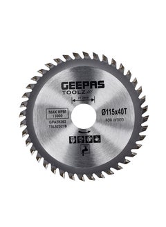 GEEPAS Wood Cutting Saw Blade Geepas GPA59262, Universal for dry or wet cutting, Sharp teeth offer fast and smooth cutting, Max RPM-13000, Super thin porcelain saw blade with free chips for cutting  - Image 1