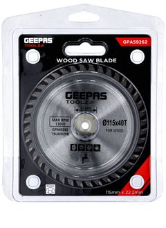 GEEPAS Wood Cutting Saw Blade Geepas GPA59262, Universal for dry or wet cutting, Sharp teeth offer fast and smooth cutting, Max RPM-13000, Super thin porcelain saw blade with free chips for cutting  - Image 4
