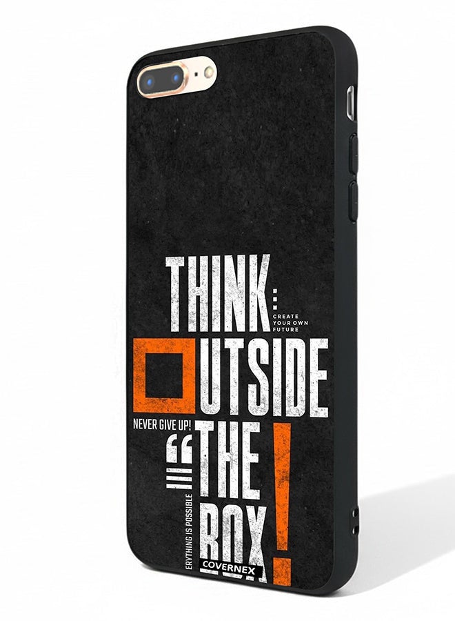 Covernex Apple iPhone 7 Plus Protective Case Cover Printed Featuring Think Outside The Box - Image 1