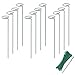 joyhalo Joyhalo Plant Support Stakes, 12 Pack 15.7 inch Flower Stakes, Garden Flower Support with 24 Pcs Twist Ties, Steel  - Image 2