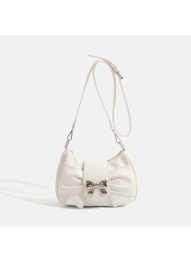 NIBEMINENT - Niche Design Shoulder Bag Fashion Pleated Cloud Bag Bow Tote Crossbody Bag for Women - Image 1