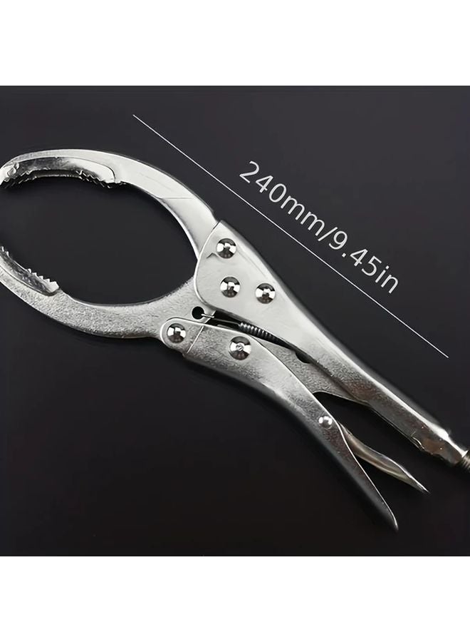 Silvery Stainless Steel Oil Filter Wrench High Quality Clamp Change Tool - Image 3