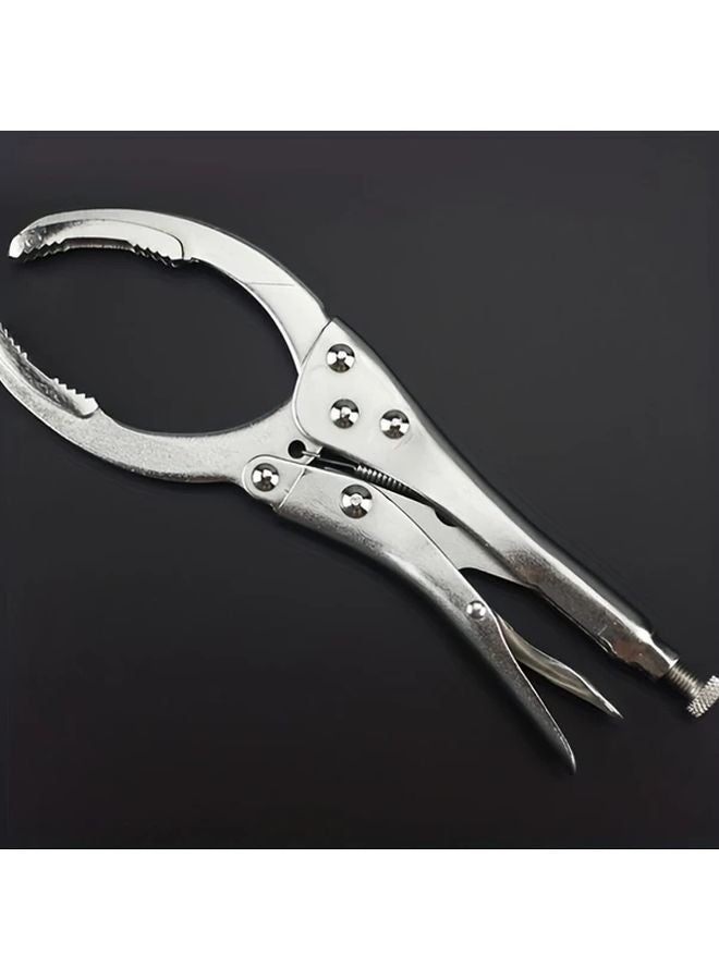 Silvery Stainless Steel Oil Filter Wrench High Quality Clamp Change Tool - Image 5
