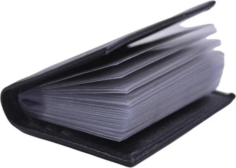 Mkm Vertical Black Card Holder Wallet