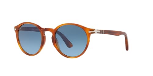 Persol PO3171S Round Sunglasses, Terra Di Siena/Azure Gradient Blue, 49 mm - Image 3
