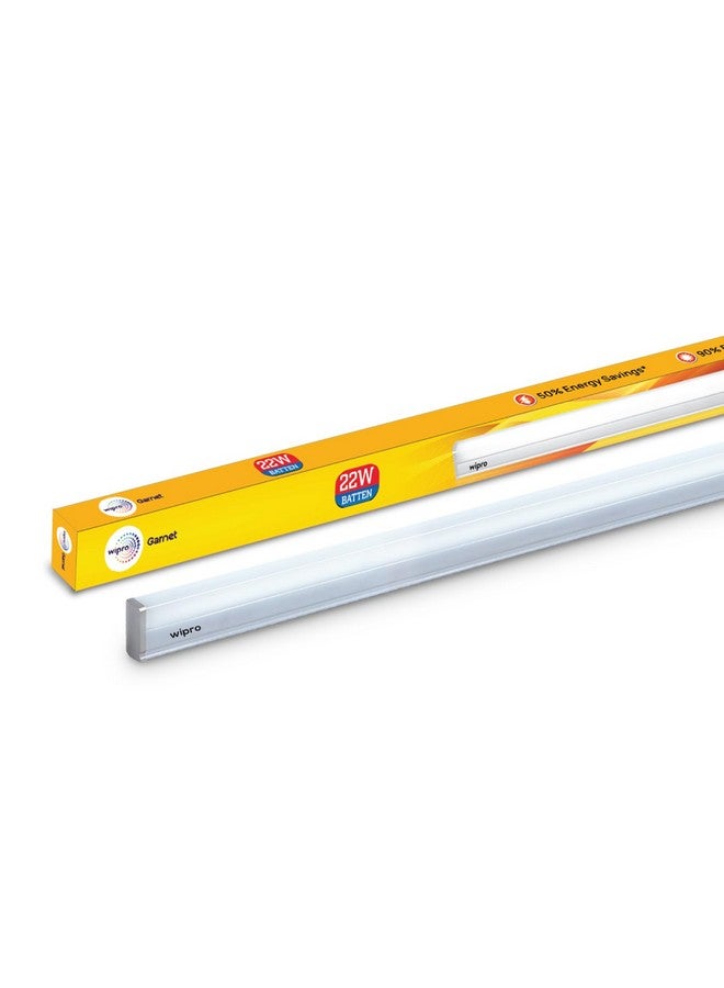 Wipro Garnet 22W LED Batten for Living Room & Bedroom | 4 Ft | Neutral White (4000K) with 2100 lumen| Bright & Energy Efficient Tubelight for Home, Office, Showroom & Parking lot | Pack of 2 - Image 2