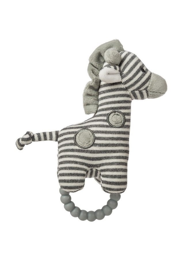 Mary Meyer - Mary Meyer Soft Baby Rattle with Soothing Teether Ring, 6-Inches, Afrique Giraffe - Image 1
