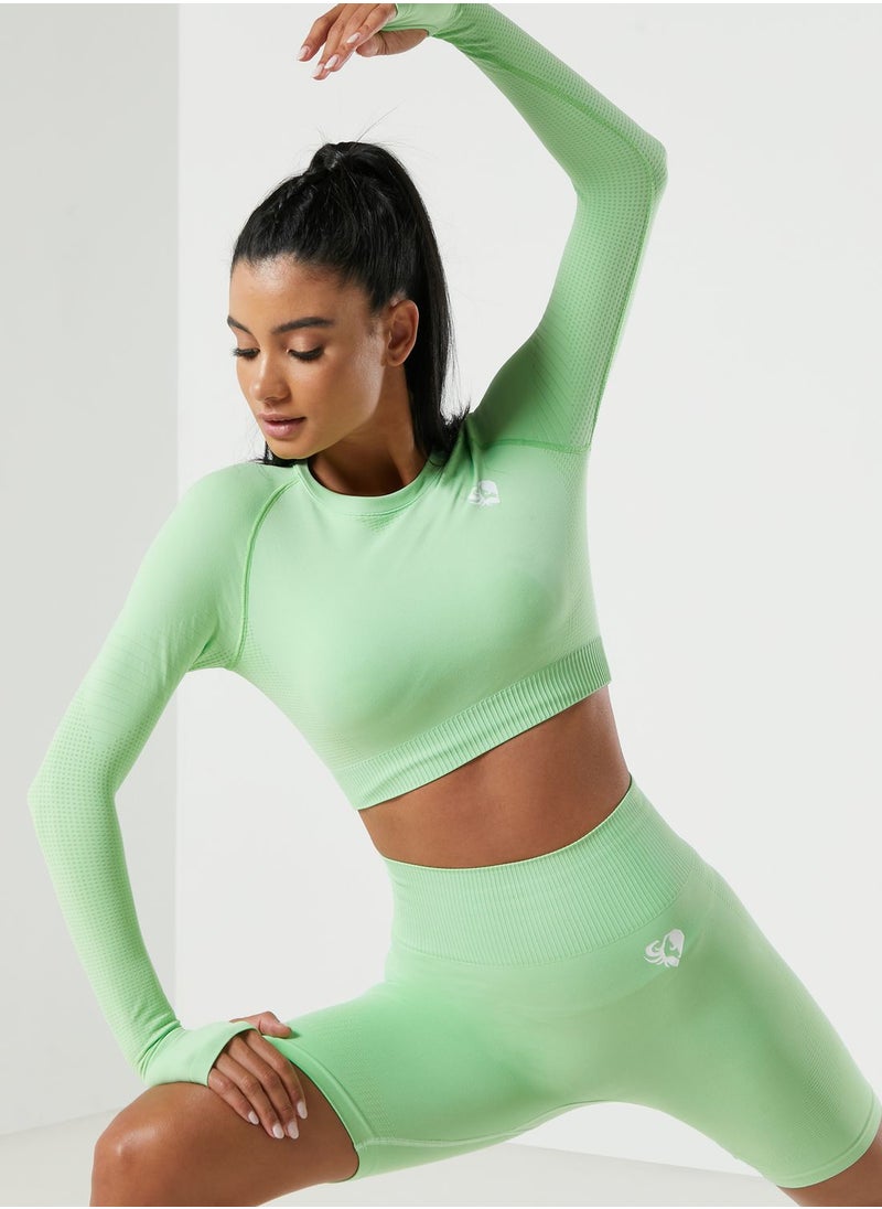 Womens Best - Power Seamless Cropped Top - Image 1