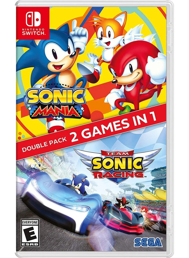 Sega Sonic Mania + Team Sonic Racing Double Pack - Ninetdo Switch - nintendo_switch - Image 1