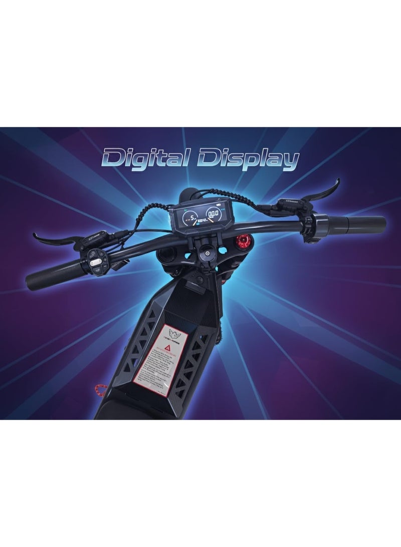 Wind Horse Windhorse Y1 Electric Dirt Bike | 3000W Motor, 60V 35Ah Removable Battery, 70 km Range, Up to 90 km/h Top Speed, 19" Off-Road Tires - Image 5