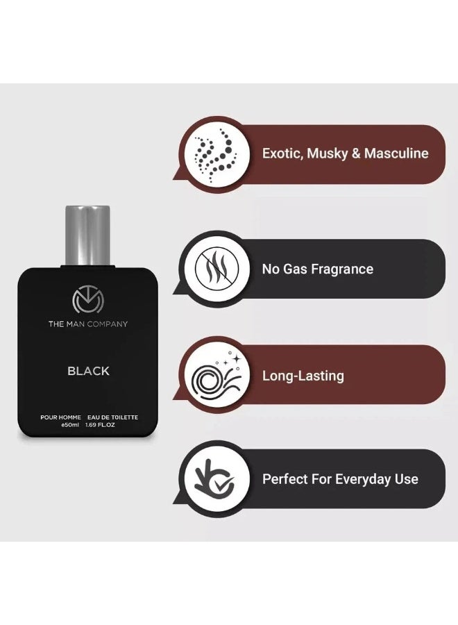 The Man Company Black perfume Eau de Toilette - 50 ml - Image 2