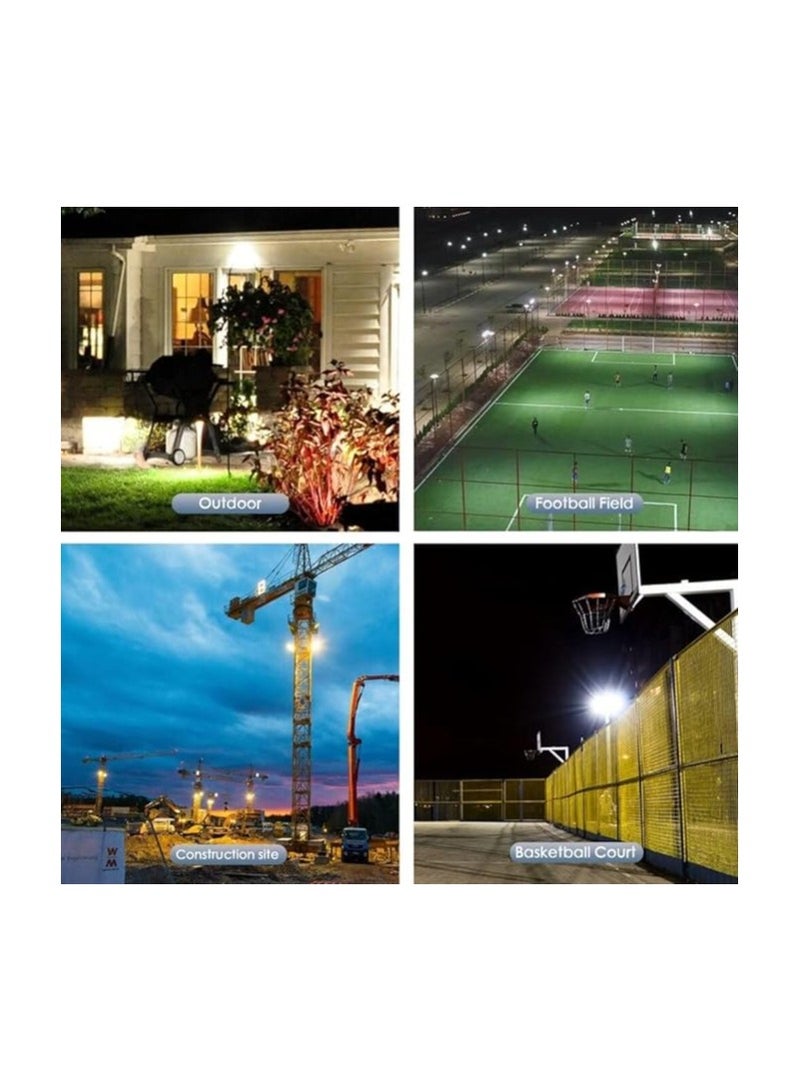 LED Outdoor Flood Light for Outdoor Garden Pathway Garage Yard 220V (200W, White) - Image 3
