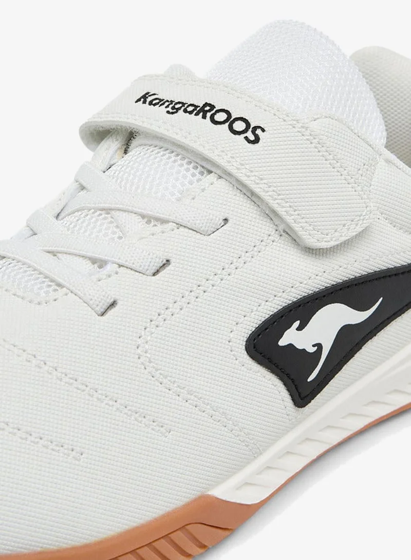 kangaROOS WHITE Women's Panelled Sports Shoes with Hook and Loop Closure for Women | Best Price UAE