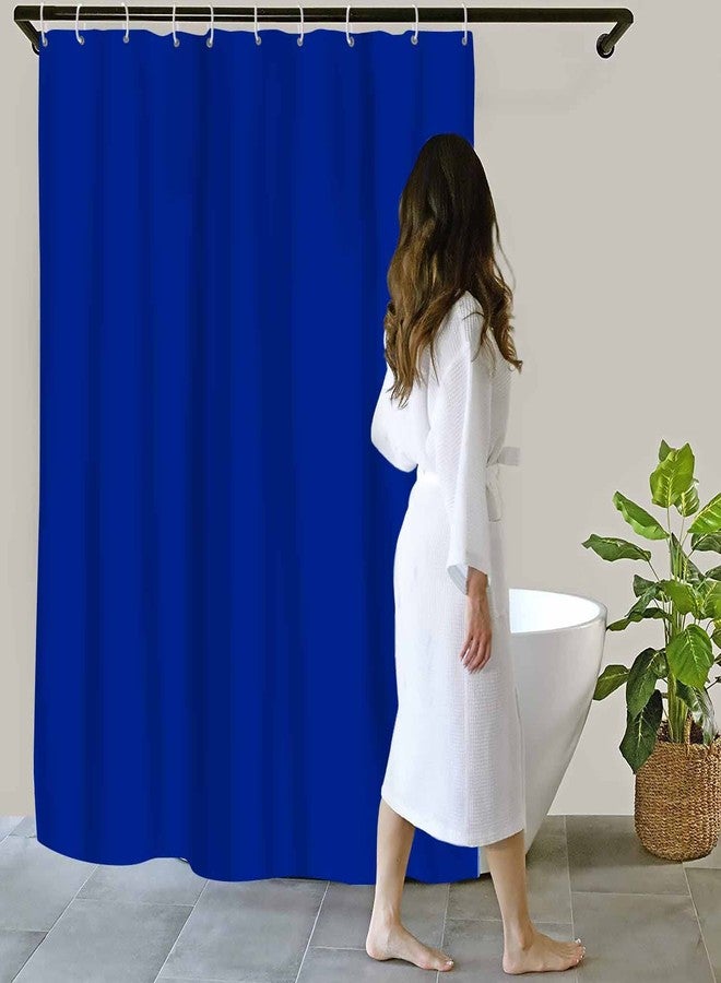 NTETSN Classic Royal Blue Shower Curtain, Solid Color Bathroom Curtain 60 X 72 Inches - Image 2