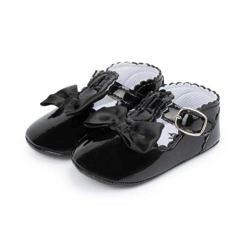 أحذية بنات للأطفال من 0-1 سنة الأكثر مبيعًا، أحذية أميرة لامعة متلألئة، ناعمة وغير قابلة للانزلاق، أحذية للأطفال - Image 1