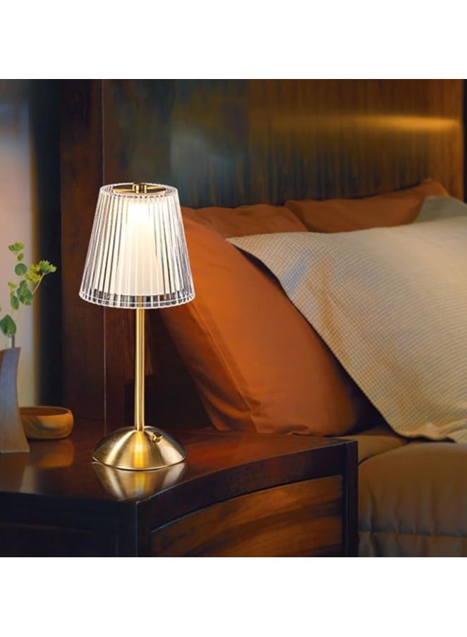 ريبنيو مصباح مكتبي معدني محمول يعمل باللمس كريستالي 3 ألوان بطارية قابلة للشحن مصباح نوم مثالي لجلسة النوم - Image 5