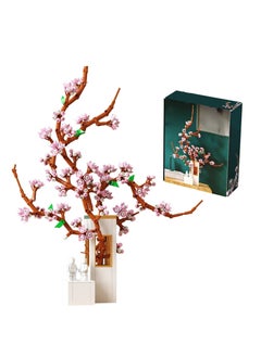 Y&D Building Blocks Kits for Adults Cherry Blossom Plant Home Decor Flower Bouquet Sets Compatible with Lego 750 Pcs Beautiful Artificial Gift Friends Women Girls  - Image 1