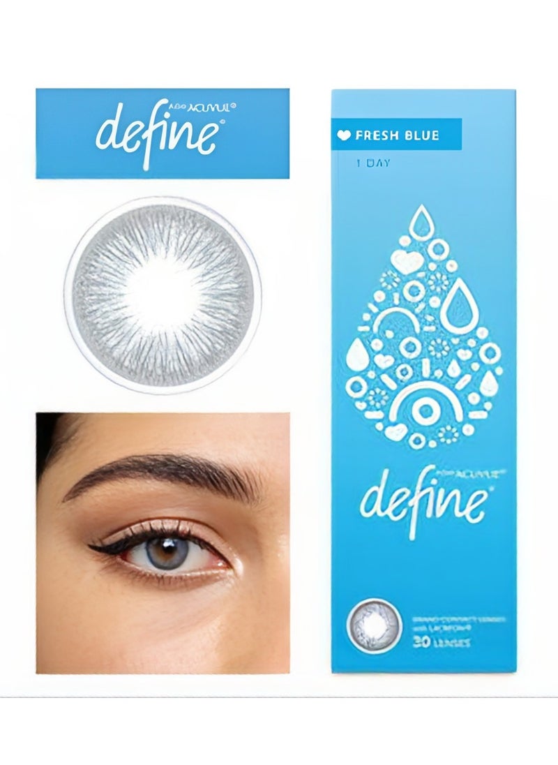 ACUVUE Acuvue Define Fresh Blue 1 Day - Pack Of 30 Contact Lenses  - Image 1