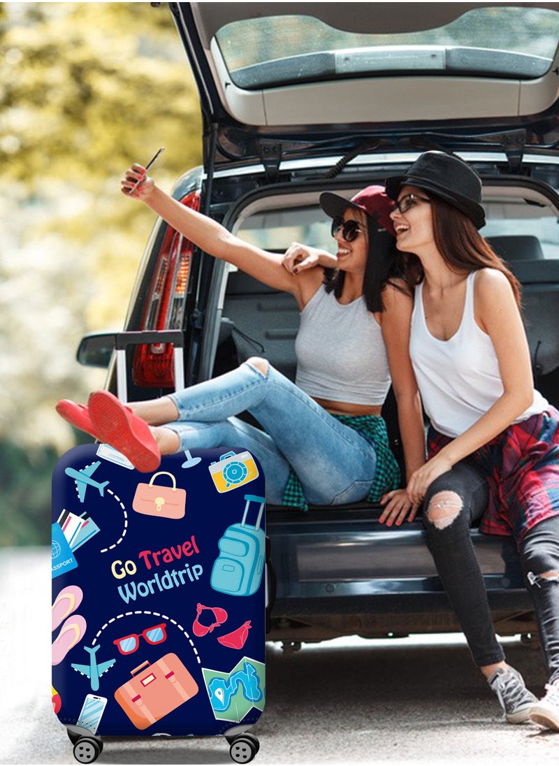 URbazaar - Elastic Travel Luggage Cover Travel Suitcase Protective Cover for Trunk Case Apply to 18-30 inch luggage Suitcase Cover - Image 1