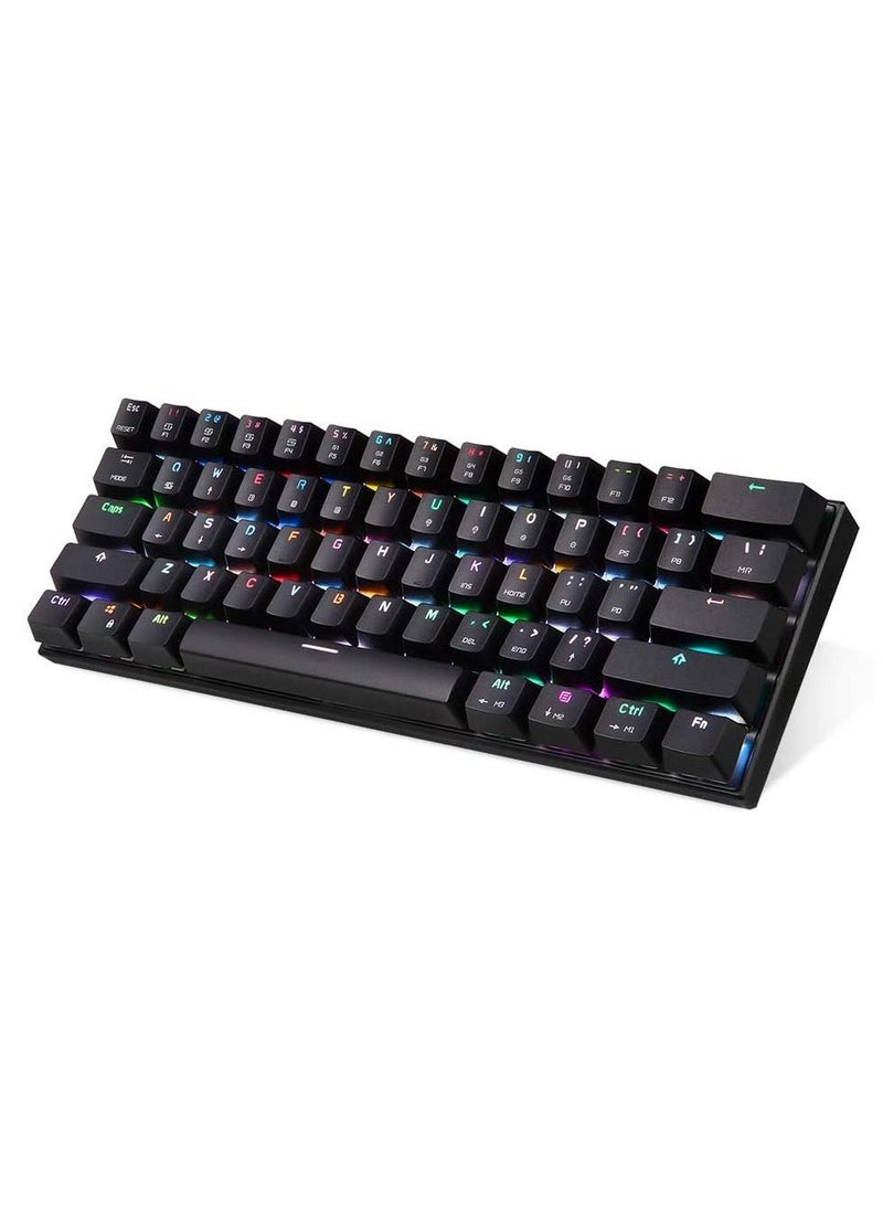 Motospeed - Motospeed CK62 RGB Dual Mode (Wired/Bluetooth) Mechanical Keyboard Red Switch - Image 1