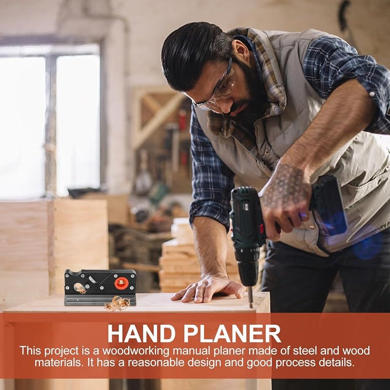 Kisangel Wood Chamfer Plane Hand Planer with Sharp Blade for Precise Edge Trimming Smooth Woodworking DIY Projects - Image 5