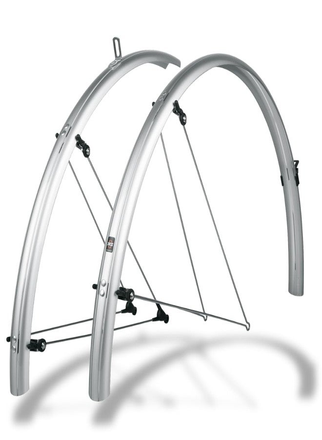SKS GERMANY B35 Bluemels Fender Set for 700c (28") Wheels, Silver (20-28mm Tire Width) - Image 1