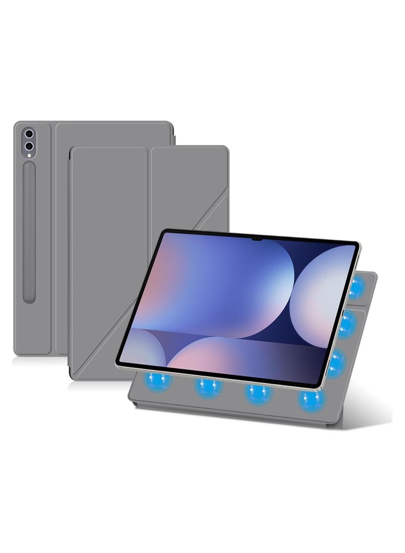غطاء لجهاز Samsung Galaxy Tab S10 Ultra (2024) - غطاء ذكي رقيق متعدد الوظائف مع مغناطيس يدعم النوم/الاستيقاظ تلقائيًا ومفصلة للقلم - غطاء حماية قابل للطي مقاوم للسقوط - Image 1