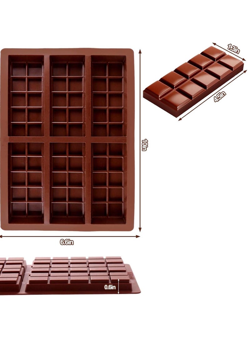 1pcs Chocolate Bar Mold - Non-Stick Chocolate Molds, Food Grade Silicone Deep Mold for Dubai Pistachio, Candy, Snacks - Image 2