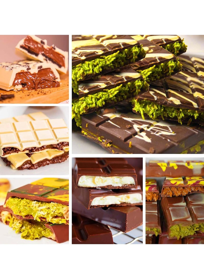 1pcs Chocolate Bar Mold - Non-Stick Chocolate Molds, Food Grade Silicone Deep Mold for Dubai Pistachio, Candy, Snacks - Image 4