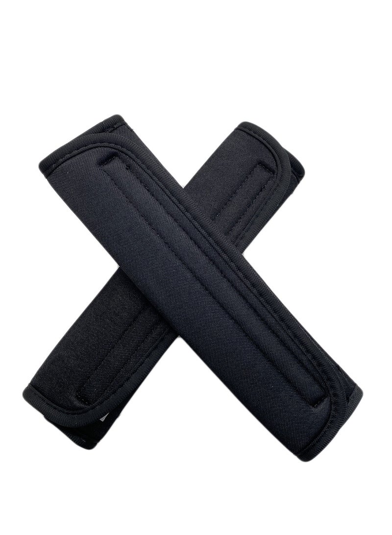 Generic 2 PCS Car Seat Belt Pads Cover Soft Seat belt Shoulder Pad Safety Belt Strap Shoulder Pad Comfortable Ice Silk Fabric(Black) - Image 5