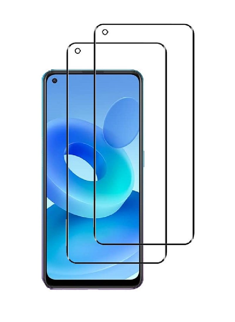 Super 2 Pieces  Tempered Glass Screen Protector Clear Designed For Oppo A95 5G Full Screen Coverage And Bubble Free - Image 1