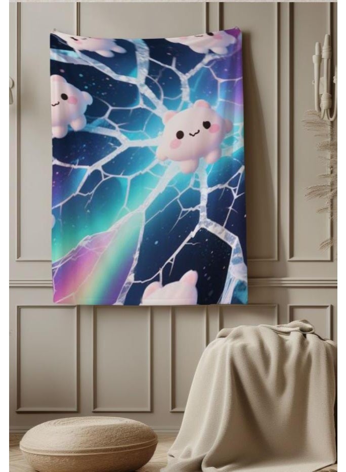 general Baby and children's cartoon flannel thin blanket (warm and comfortable, suitable for sleep, game use) 70cm*100cm