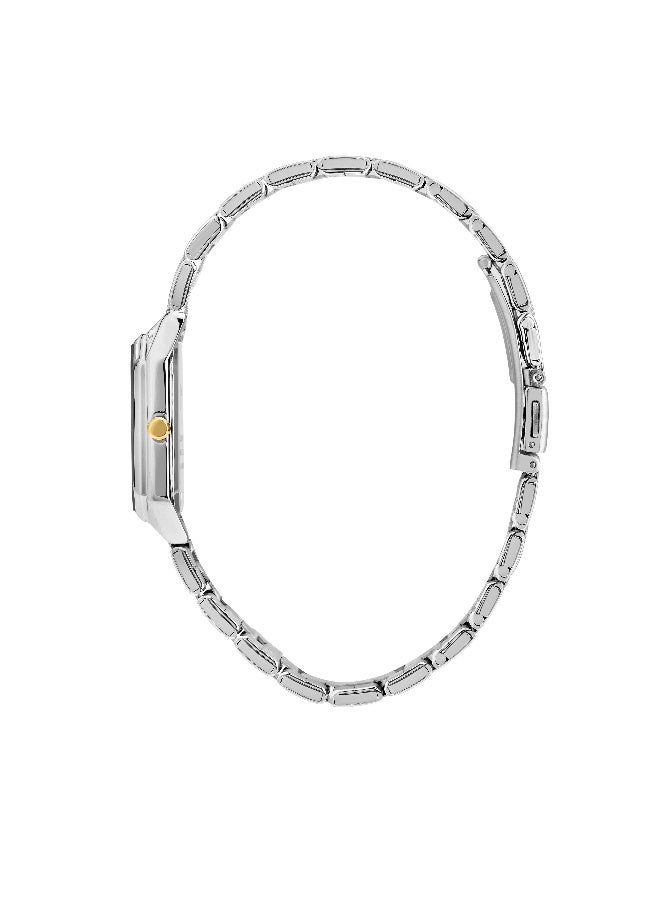 B&G Women's White Rectangular Analog Dial with Multicolour Stainless Steel Band Watch - 36mm - R3853267512 - Image 3
