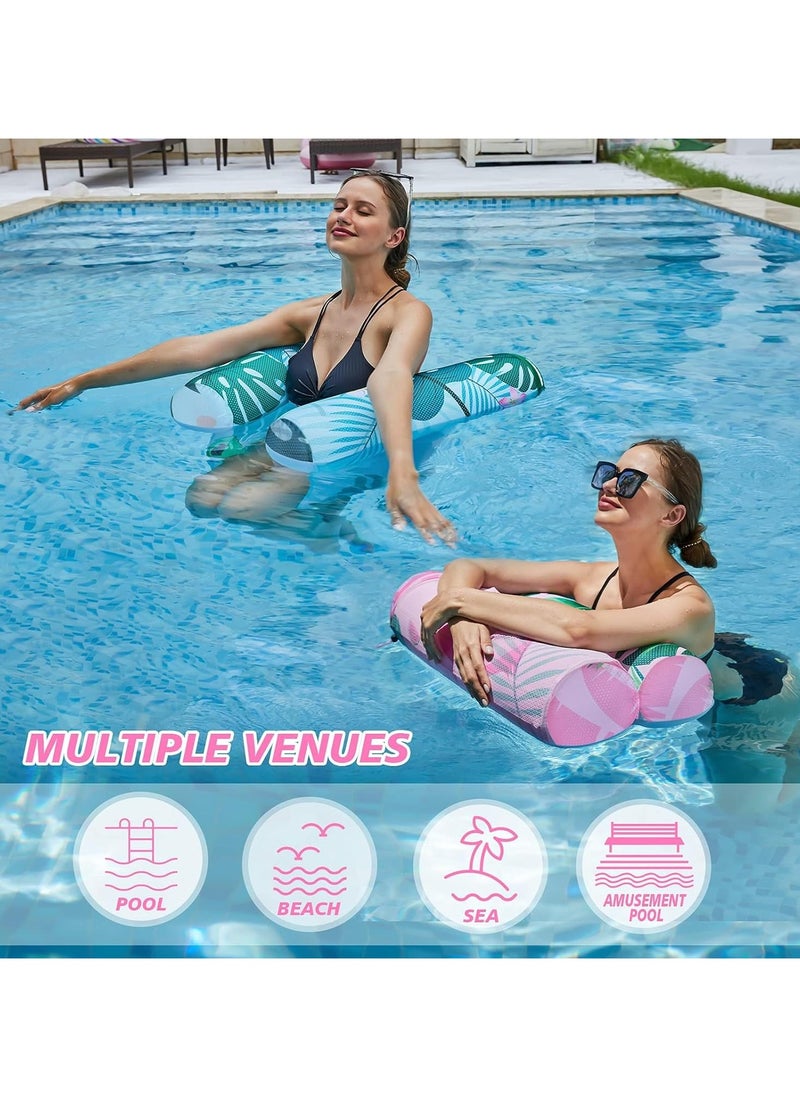 CMGTYYD - 2 Piece Pool Hammock - 360° Immersive Water Lounge, Pool Float Multifunctional 4-in-1 Pool Floating Lounger Portable Pool Raft Lounger Toys for Adults Saddle, Lounger, Hammock, Drifter - Image 1