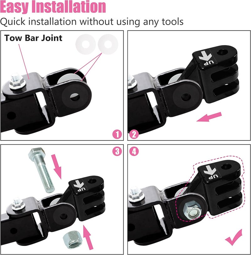 Mulan BX88154 Offset Triple Lug Kit Compatible with Blue Ox Apollo, Ascent, Avail, Alpha II Tow Bars and Others Motorhome-Mounted Tow Bar - Image 3