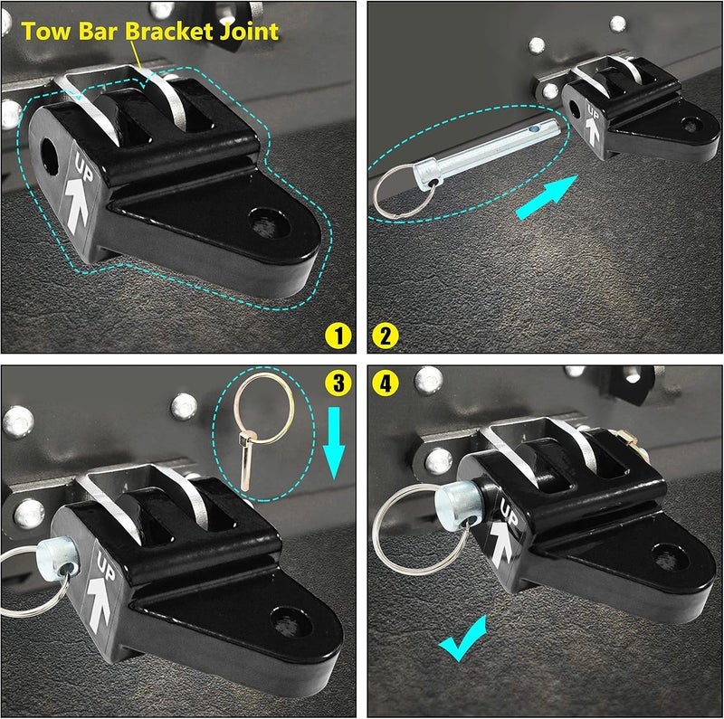 Mulan BX88154 Offset Triple Lug Kit Compatible with Blue Ox Apollo, Ascent, Avail, Alpha II Tow Bars and Others Motorhome-Mounted Tow Bar - Image 4