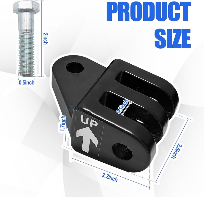 Mulan BX88154 Offset Triple Lug Kit Compatible with Blue Ox Apollo, Ascent, Avail, Alpha II Tow Bars and Others Motorhome-Mounted Tow Bar - Image 2
