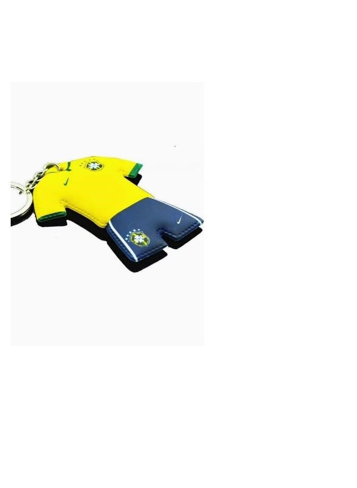 Generic Brazil Soccer Football Jersey T Shirt Key Chain
