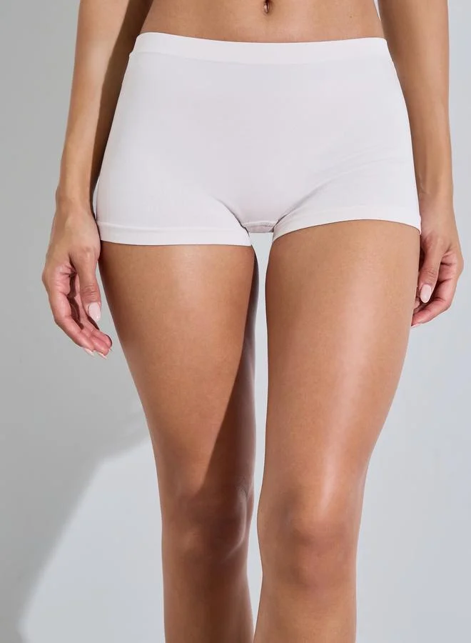 Styli  Pack of 3 - Solid Cotton Boyshorts for Women | Best Price UAE
